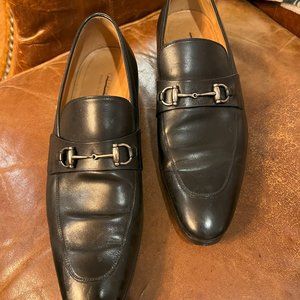Gucci Men's Black Horsebit Loafer Size 9.5